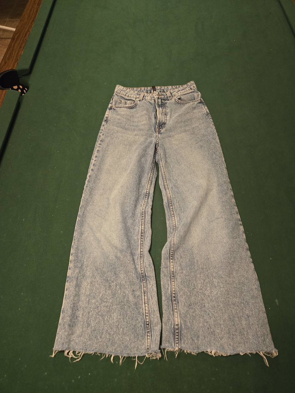 H&M Light Blue Wide Leg Flare Jeans
